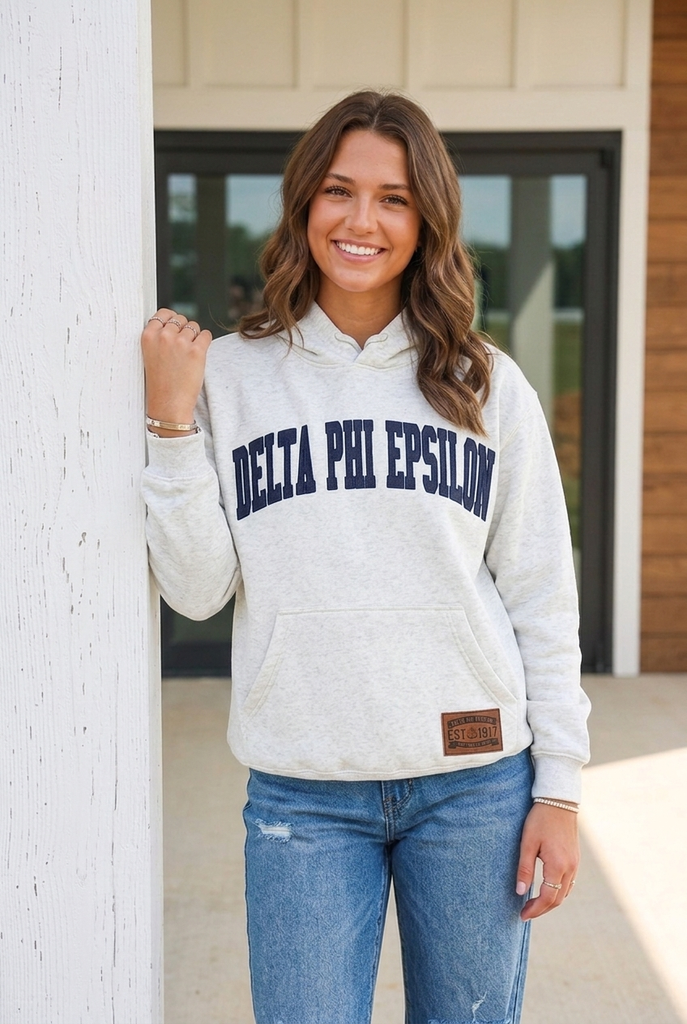Premium Denim Letter Hoodie- Limited Edition