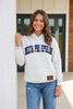 Premium Denim Letter Hoodie- Limited Edition