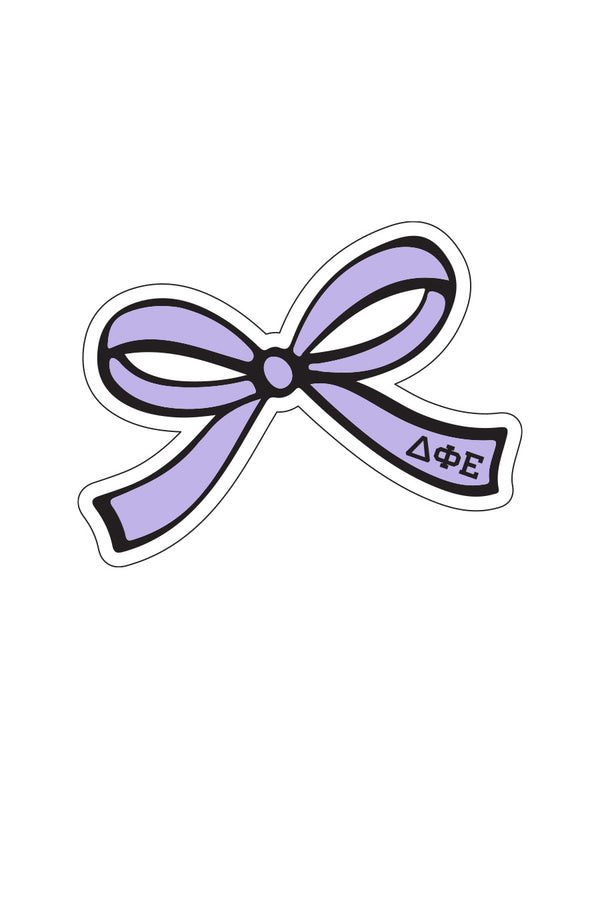 Purple Bow Sticker