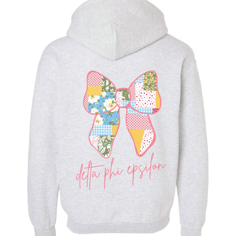 Patched Bow Hoodie