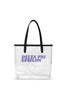 Clear tote bag