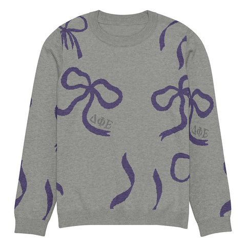 Lacy Bow Knitted Sweater