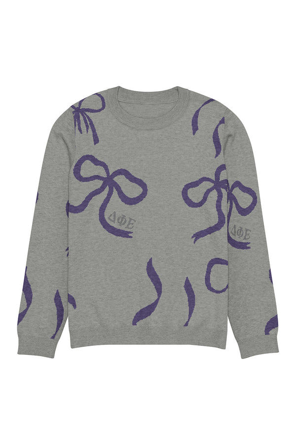 Lacy Bow Knitted Sweater
