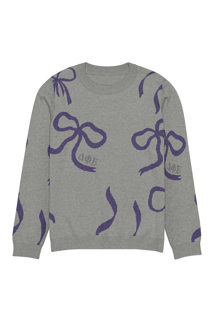 Lacy Bow Knitted Sweater