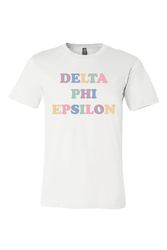 Pastel Delta Phi Epsilon Tee