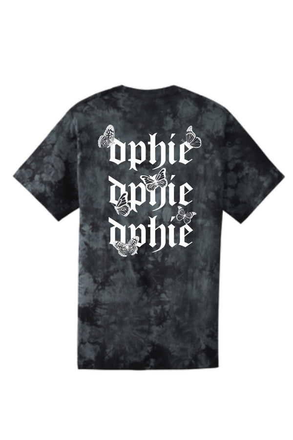 Black Crystal Tie-Dye Tee