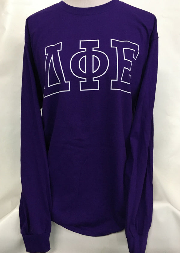 Long Sleeve Block Letter Tee