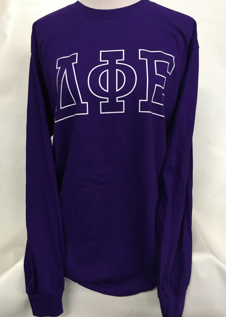 Long Sleeve Block Letter Tee