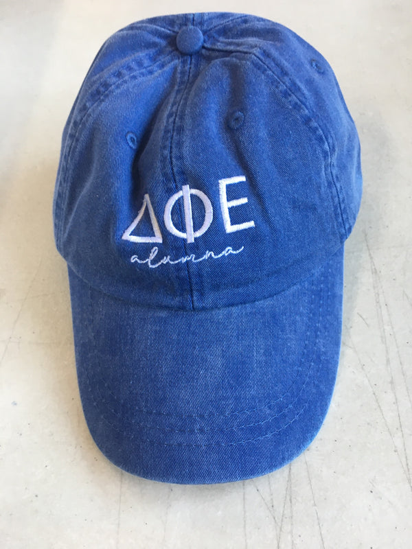 Periwinkle Alumna Script Hat